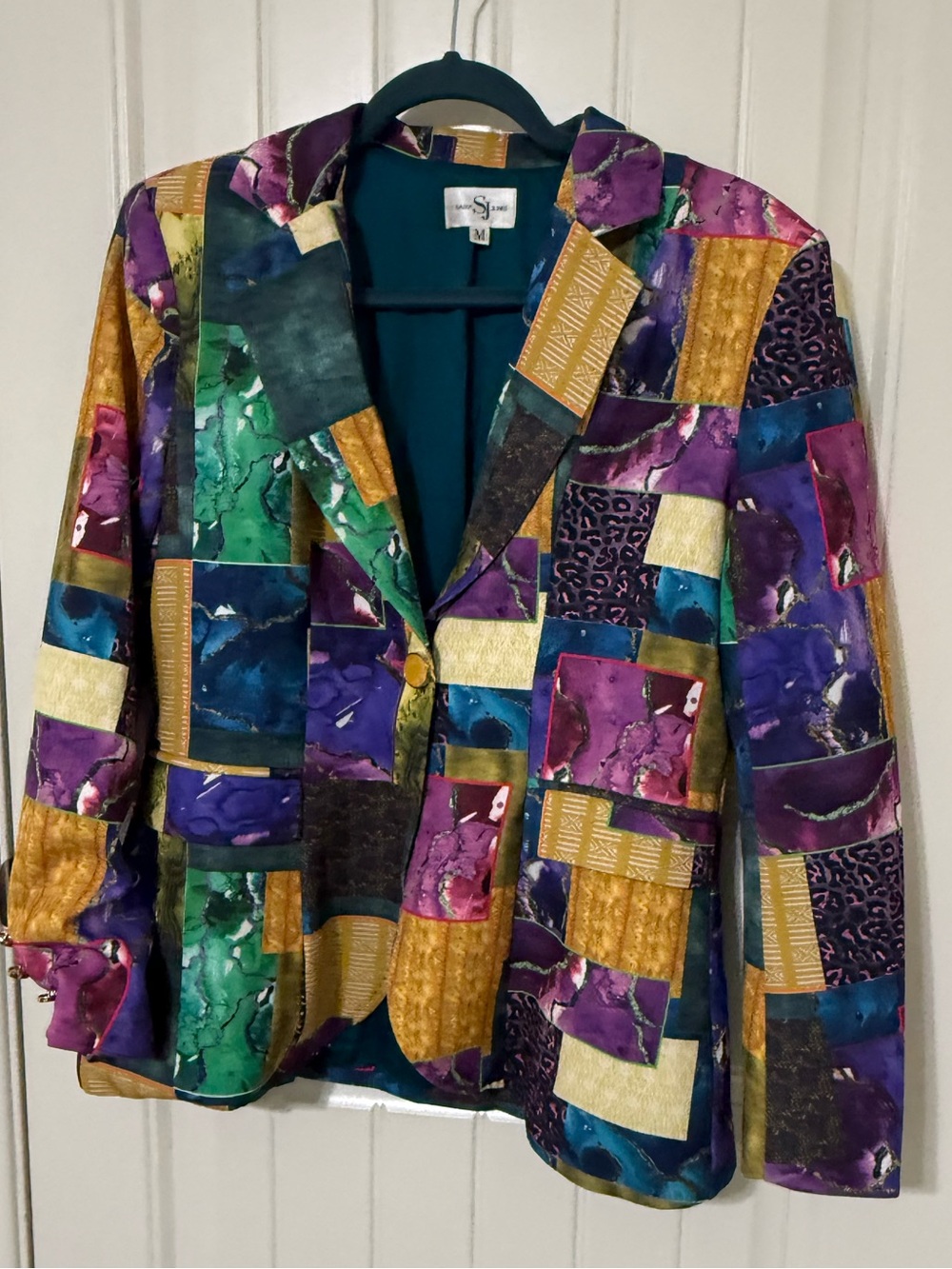 Sassy Jones Patchwork Blazer Jacket and pants set